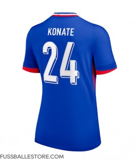 Günstige Frankreich Ibrahima Konate #24 Heimtrikot Damen EM 2024 Kurzarm